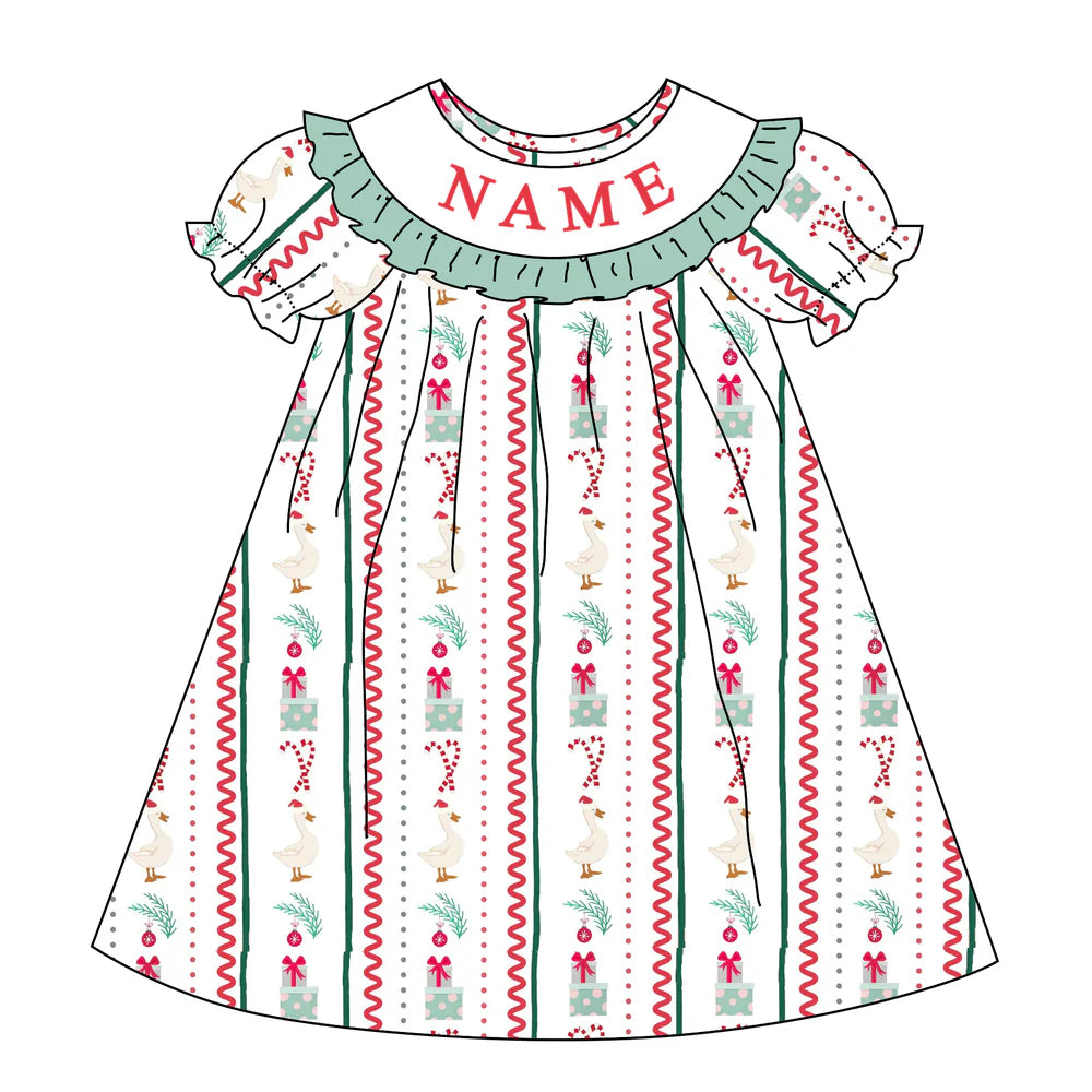 Christmas Goose Machine Smock - ETA Early October