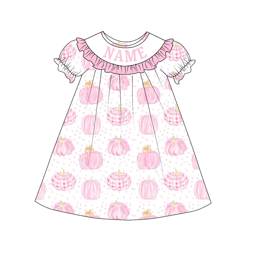 Pink Pumpkin Machine Smock - ETA Early October