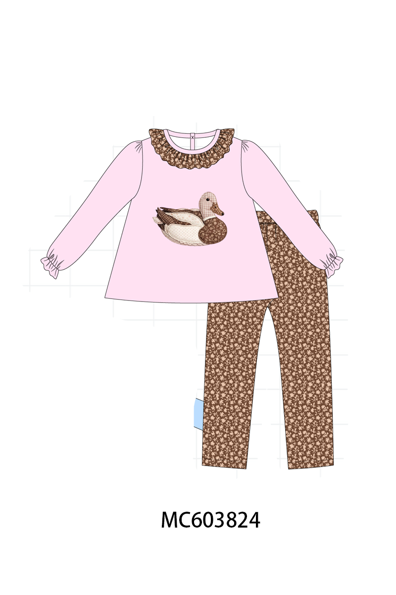 PO85 Pink&blue mallard duck applique collection - ETA LATE AUGUST to LC