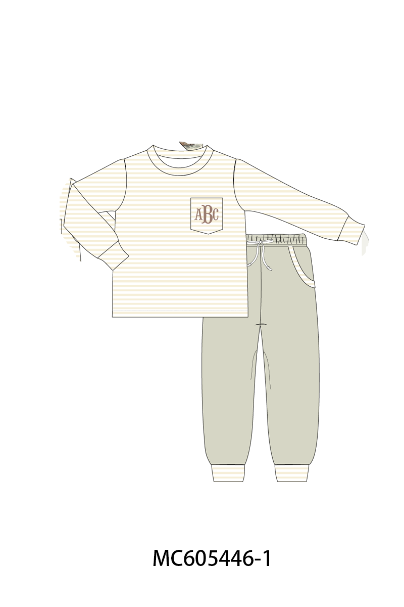 PO93 Green mallard monogram embroidery collection - ETA mid-November to LC