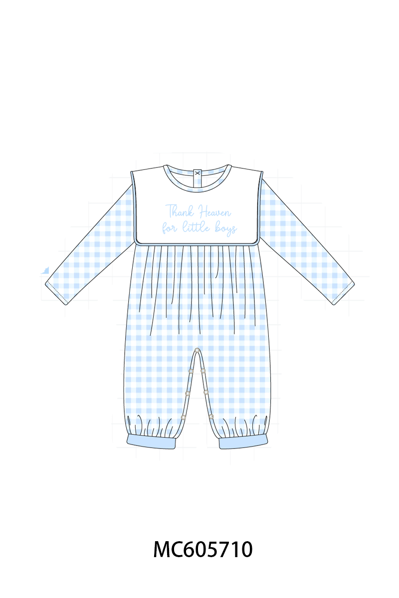 PO93 Pink&blue embroidery dot gingham collection - ETA mid-November to LC