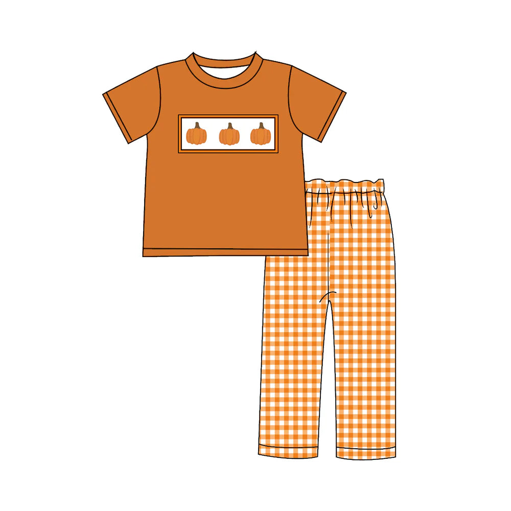 Boy Pumpkin Machine Smock - ETA Early October (Copy)