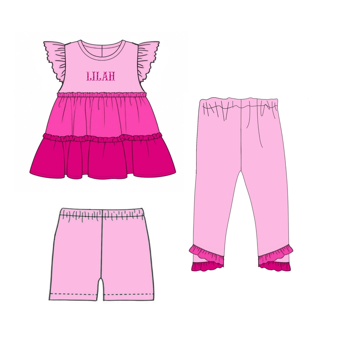 French Knot - 5K Member Outfit - PINK 3-Piece Set - ETA October to LC