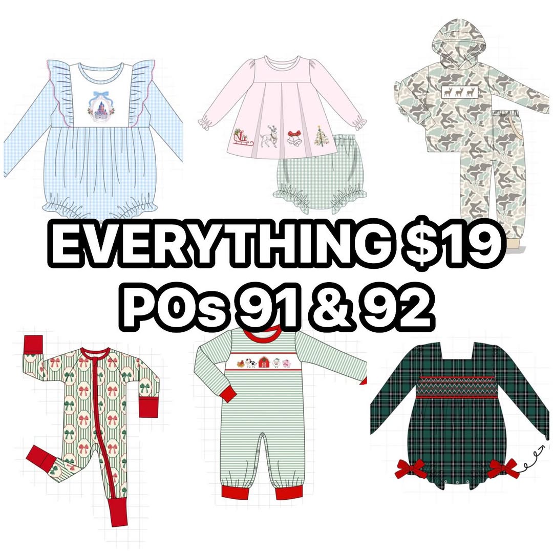 $19 PO 91 & 92- ETA Early Nov to LC