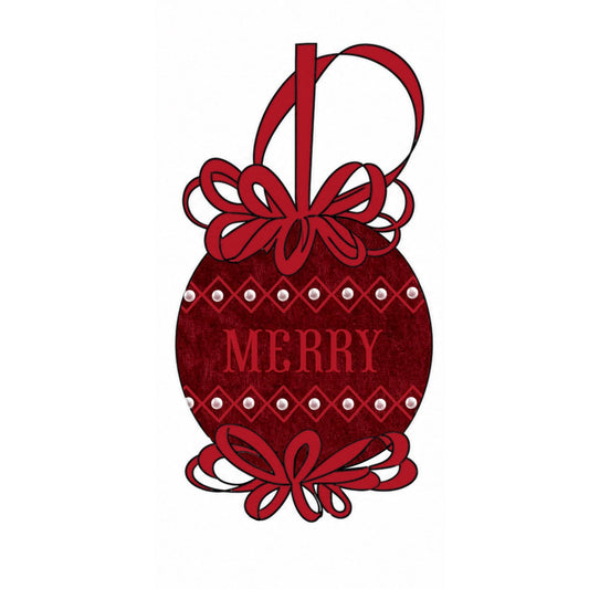 Hand Smocked Velvet Ornament - ETA October to LC
