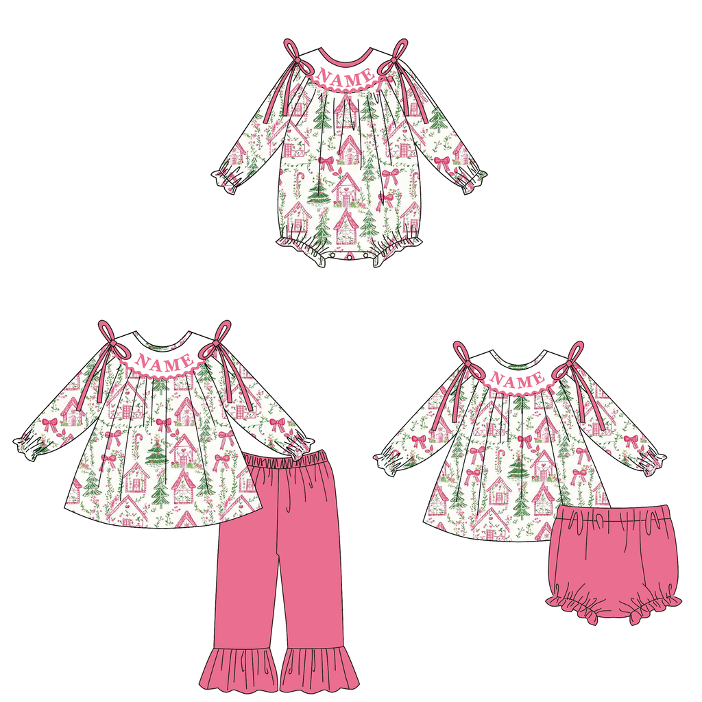 Christmas Floral Machine Smock - ETA NOVEMBER