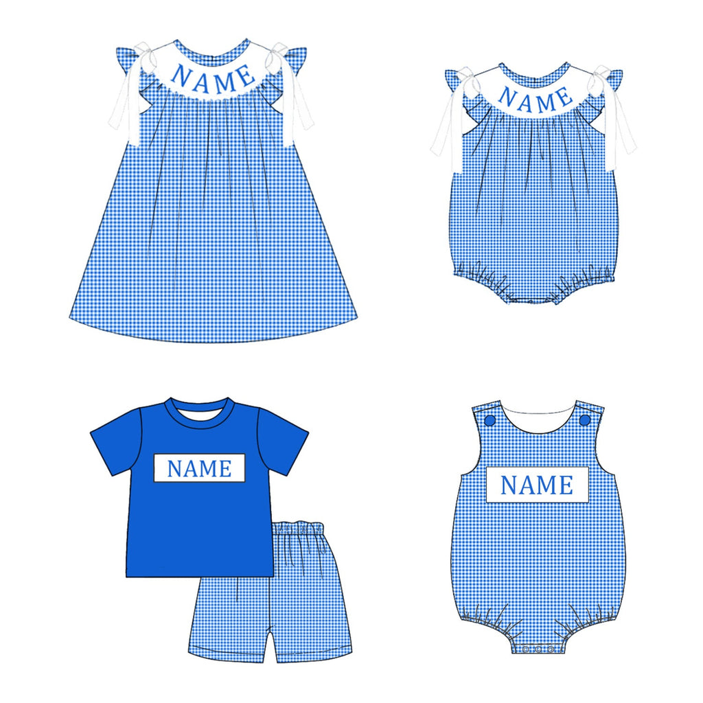 Blue Plaid Machine Smock - ETA NOVEMBER