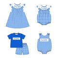 Blue Plaid Machine Smock - ETA NOVEMBER