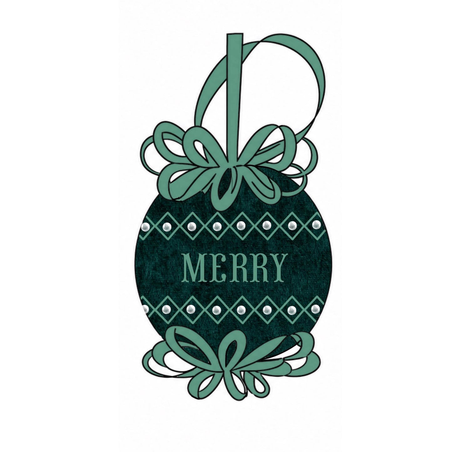 Hand Smocked Velvet Ornament - ETA October to LC