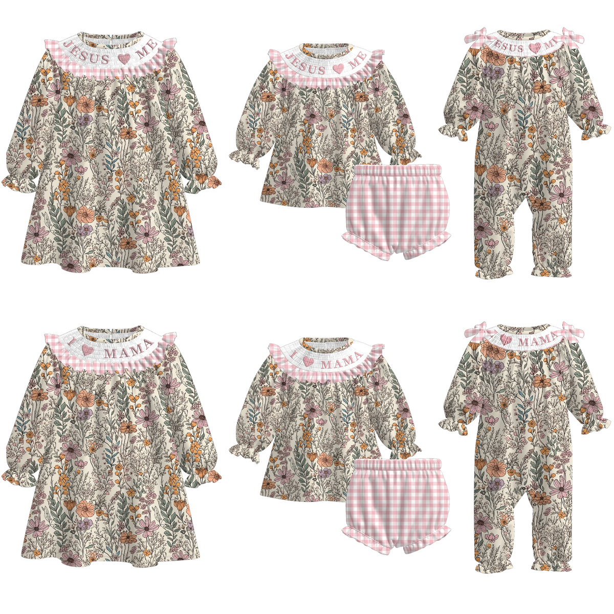 Autumn Blooms Machine Smock - ETA NOVEMBER