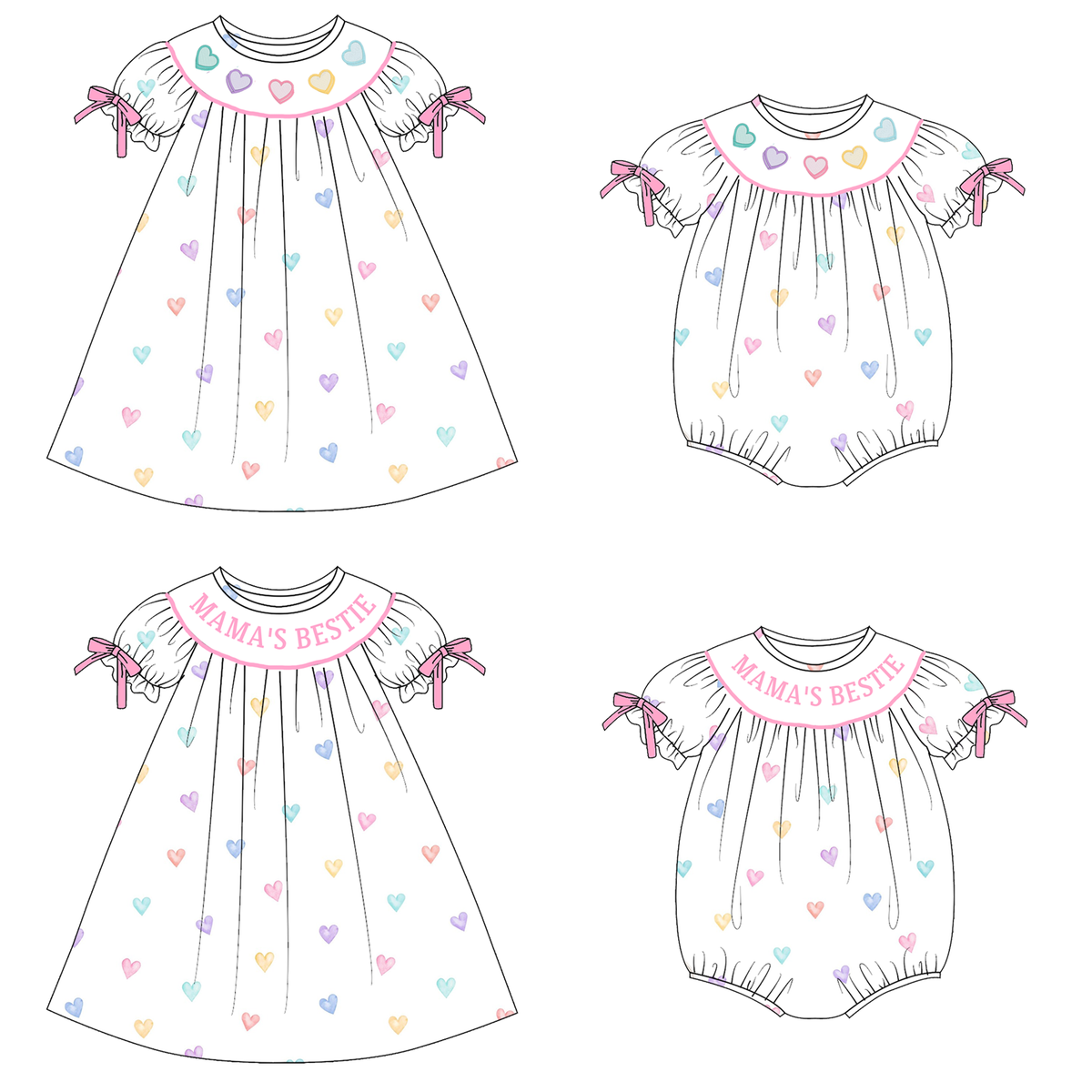 Heart to Heart Machine Smock - ETA NOVEMBER