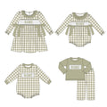 Sage Gingham Basics Machine Smock - ETA NOVEMBER