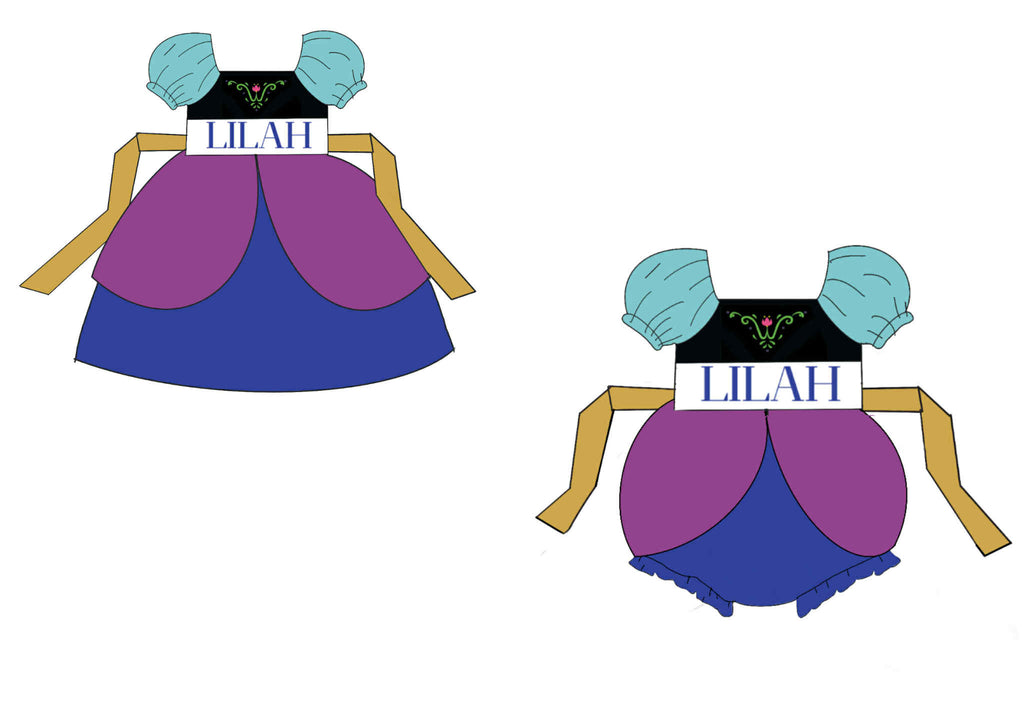 Hand Smocked Pretty As Princess Bubble