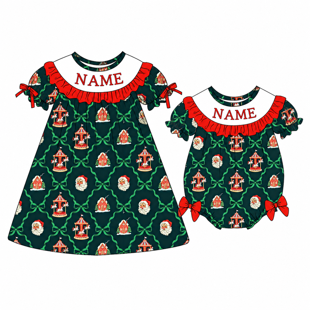 Merry Christmas Machine Smock - ETA NOVEMBER