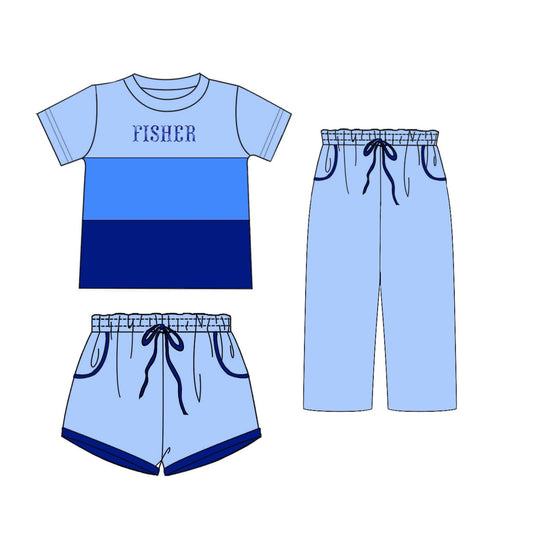 French Knot - 5K Member Outfit - BLUE 3-Piece Set - ETA October to LC