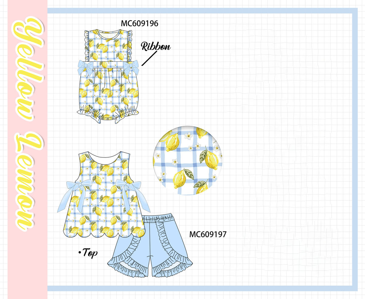 ETA MARCH 2026-po104 Blue lemon ruffle collection
