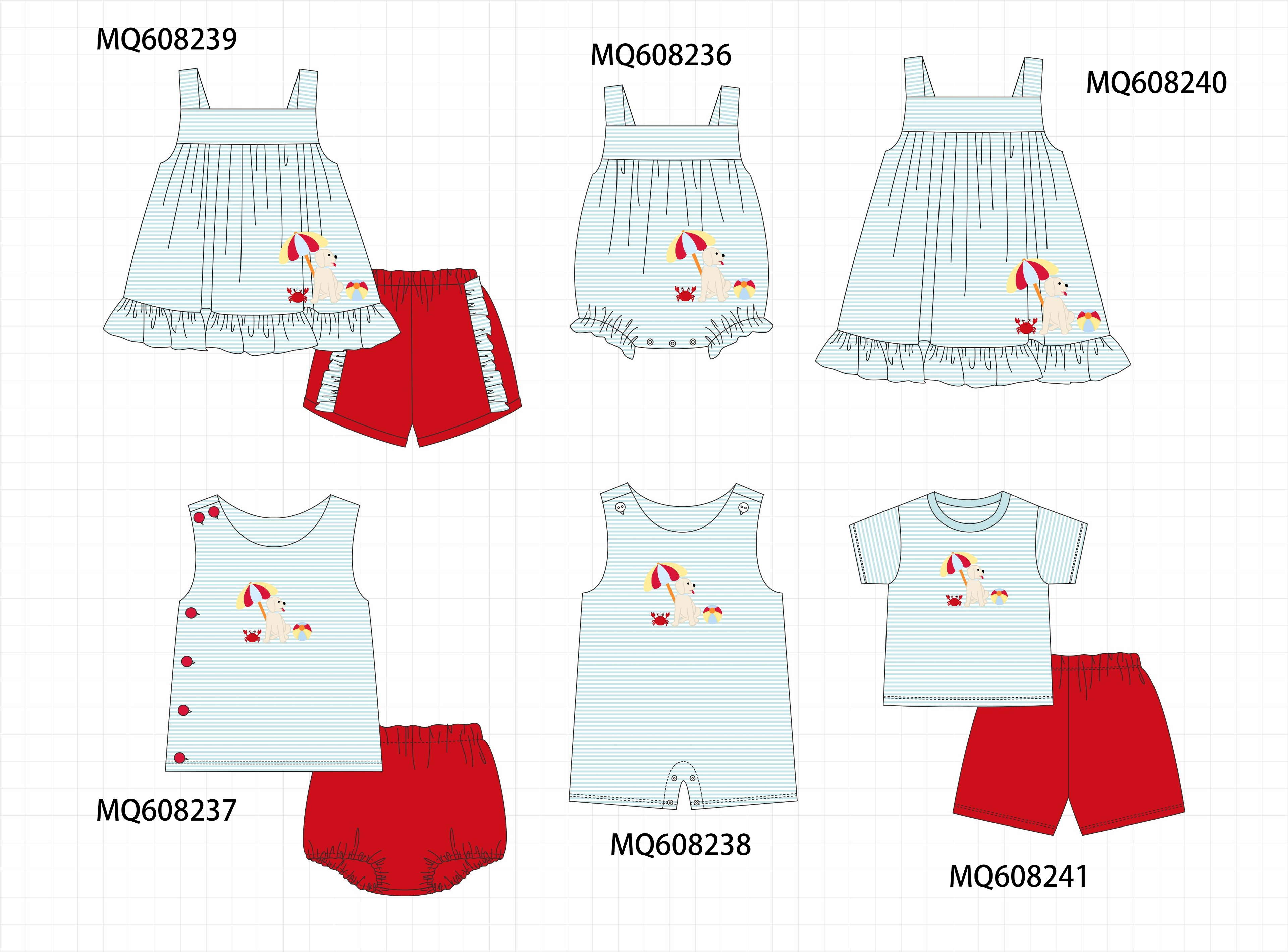ETA MARCH 2026-po103 Blue stripe puppy applique collection