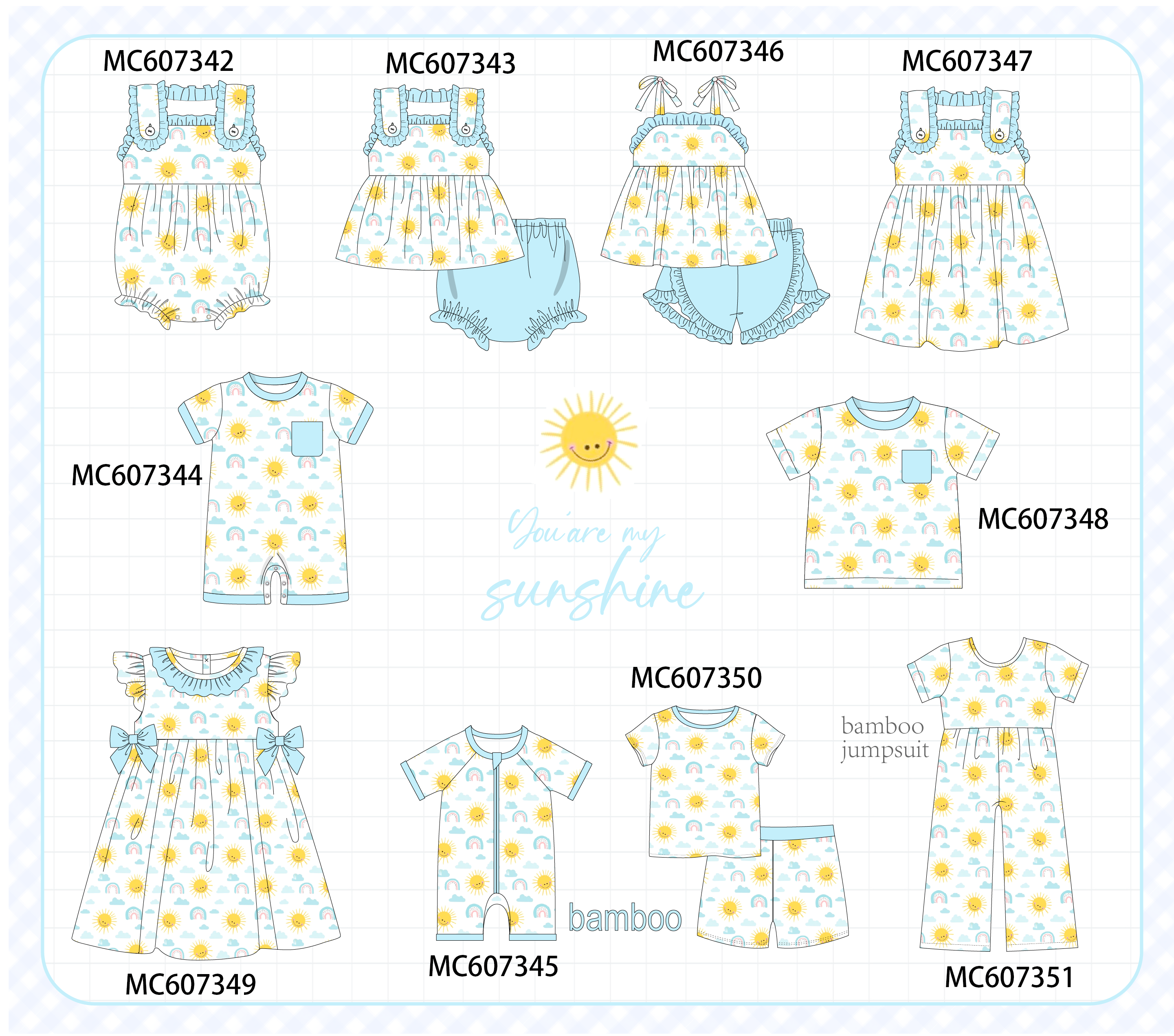 PO99 Blue you're my sunshine collection