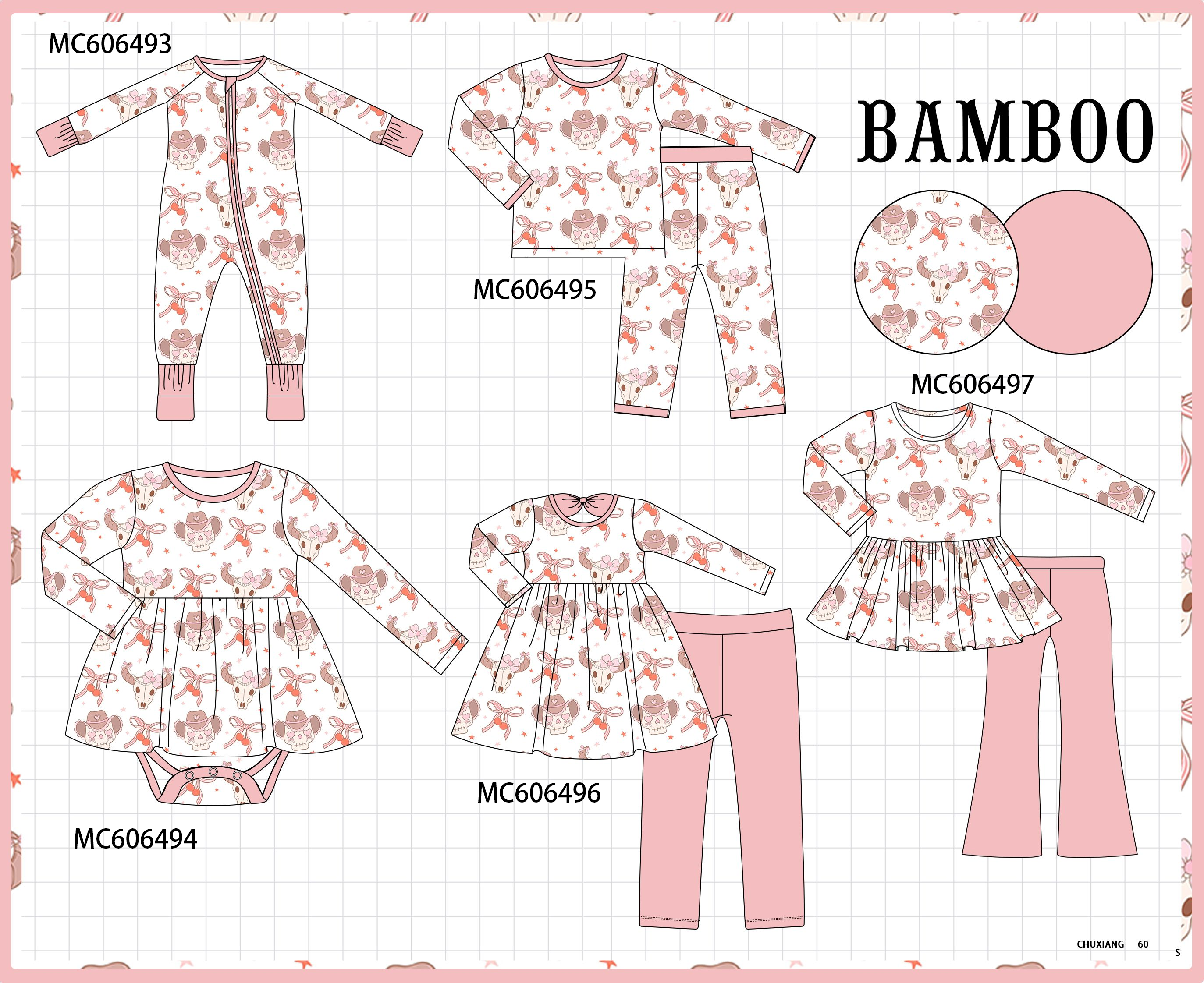PO96 Blush western cowgirl bow bamboo collection - ETA December to LC