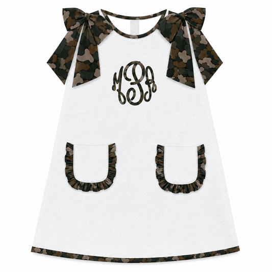Embroidery Monogram Seersucker Swim Coverup - ETA August to LC
