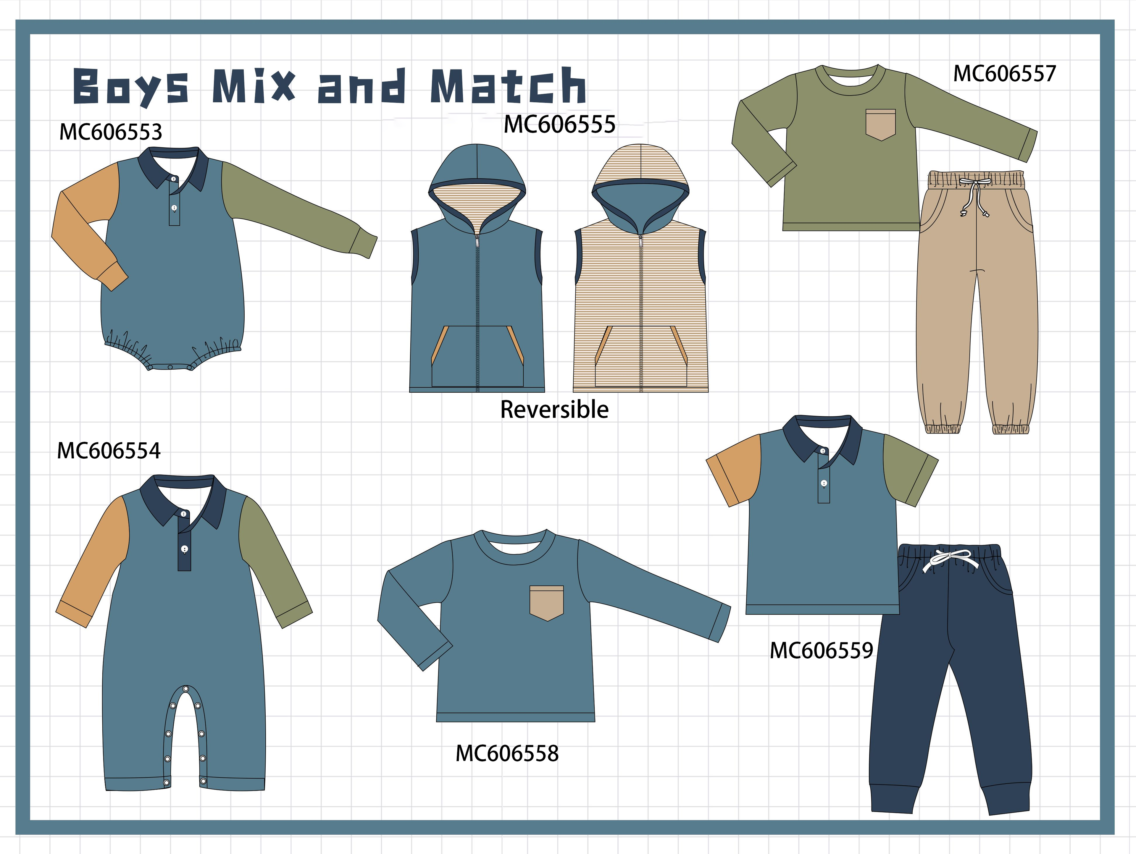 PO96 Color block boys mix and match collection - ETA December to LC