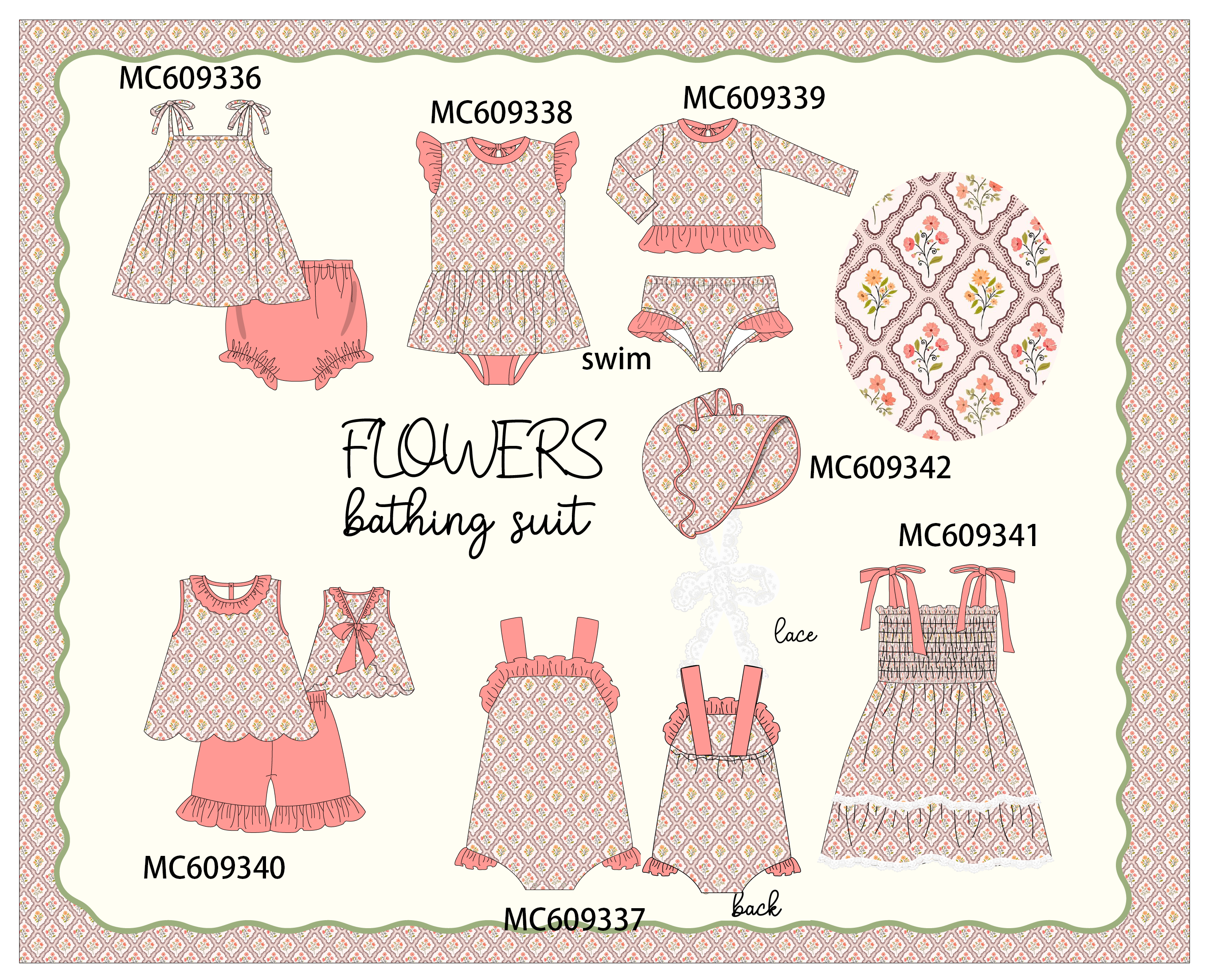 ETA MARCH 2026-po104 Coral floral print collection