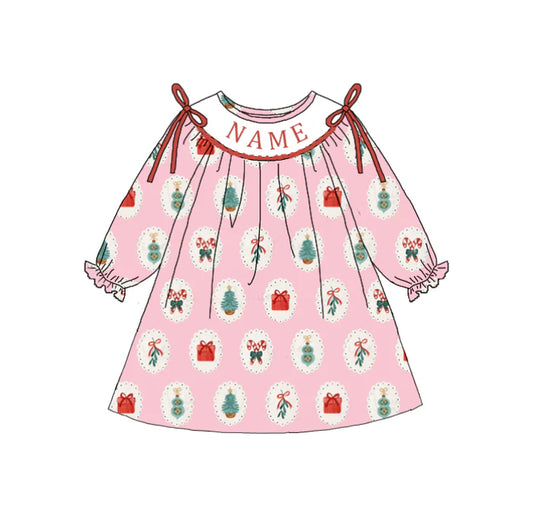 Light Pink Christmas Machine Smock - ETA Early October