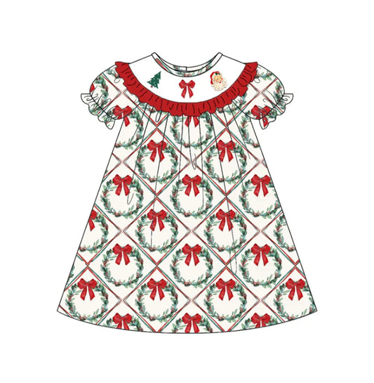 Christmas Wreath + Santa Machine Smock - ETA Early October