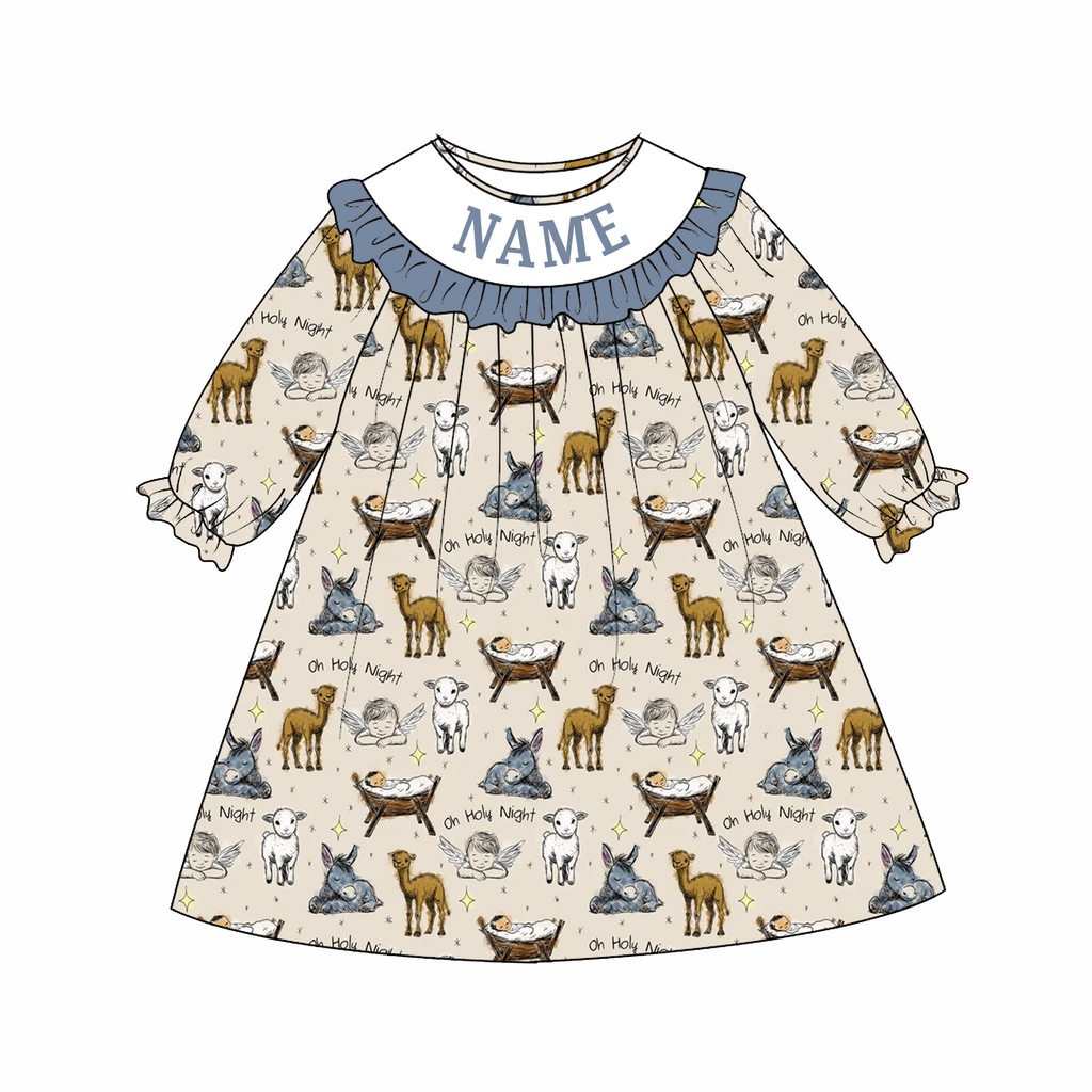 Christmas Plaid Machine Smock - ETA NOVEMBER