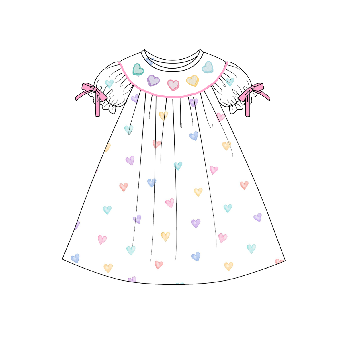 Heart to Heart Machine Smock - ETA NOVEMBER