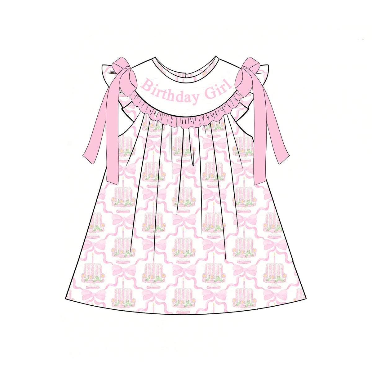 Birthday Girl Machine Smock - ETA NOVEMBER