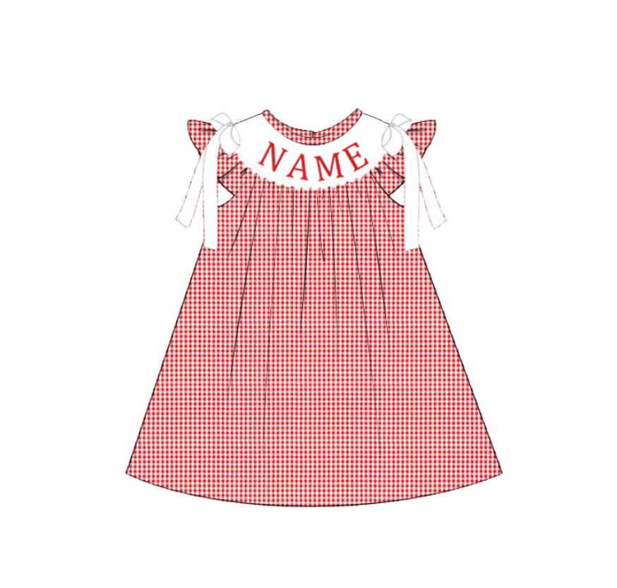 Red Plaid Machine Smock - ETA NOVEMBER