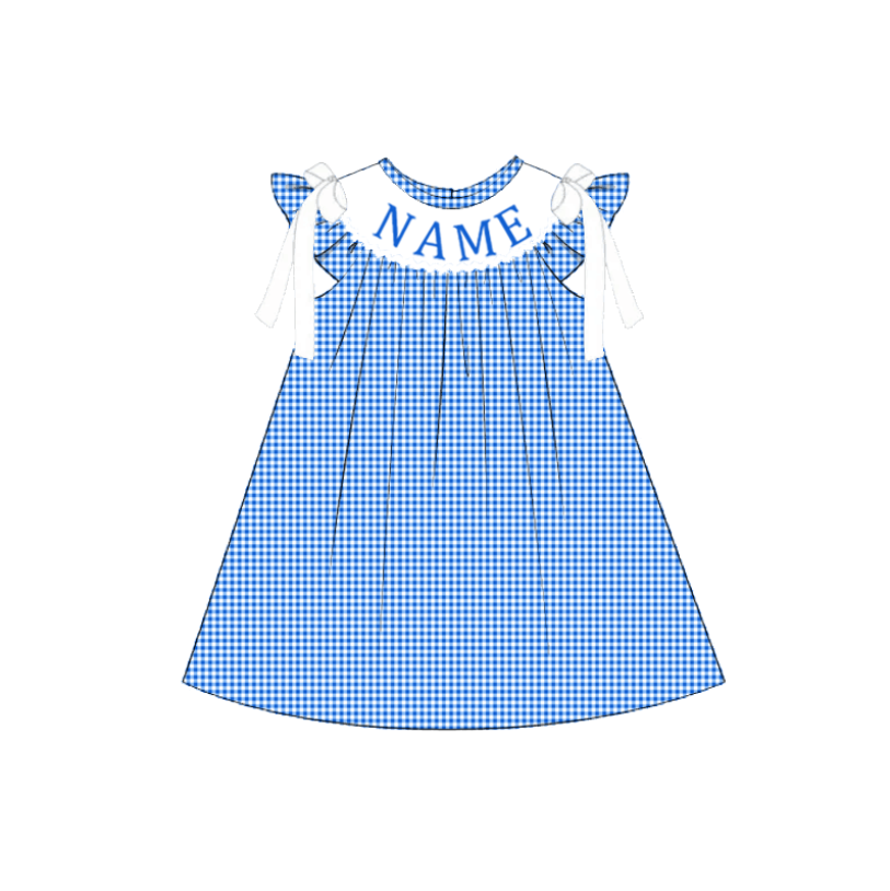 Blue Plaid Machine Smock - ETA NOVEMBER