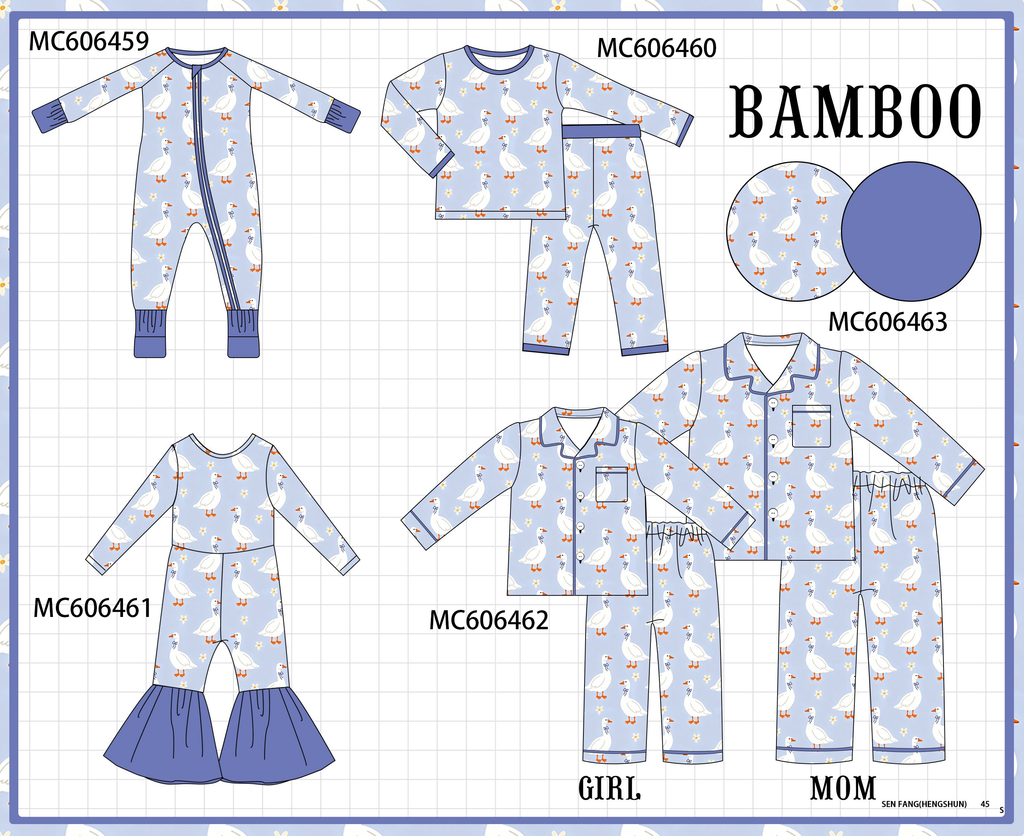 PO96 Dusty blue goose bamboo collection - ETA December to LC