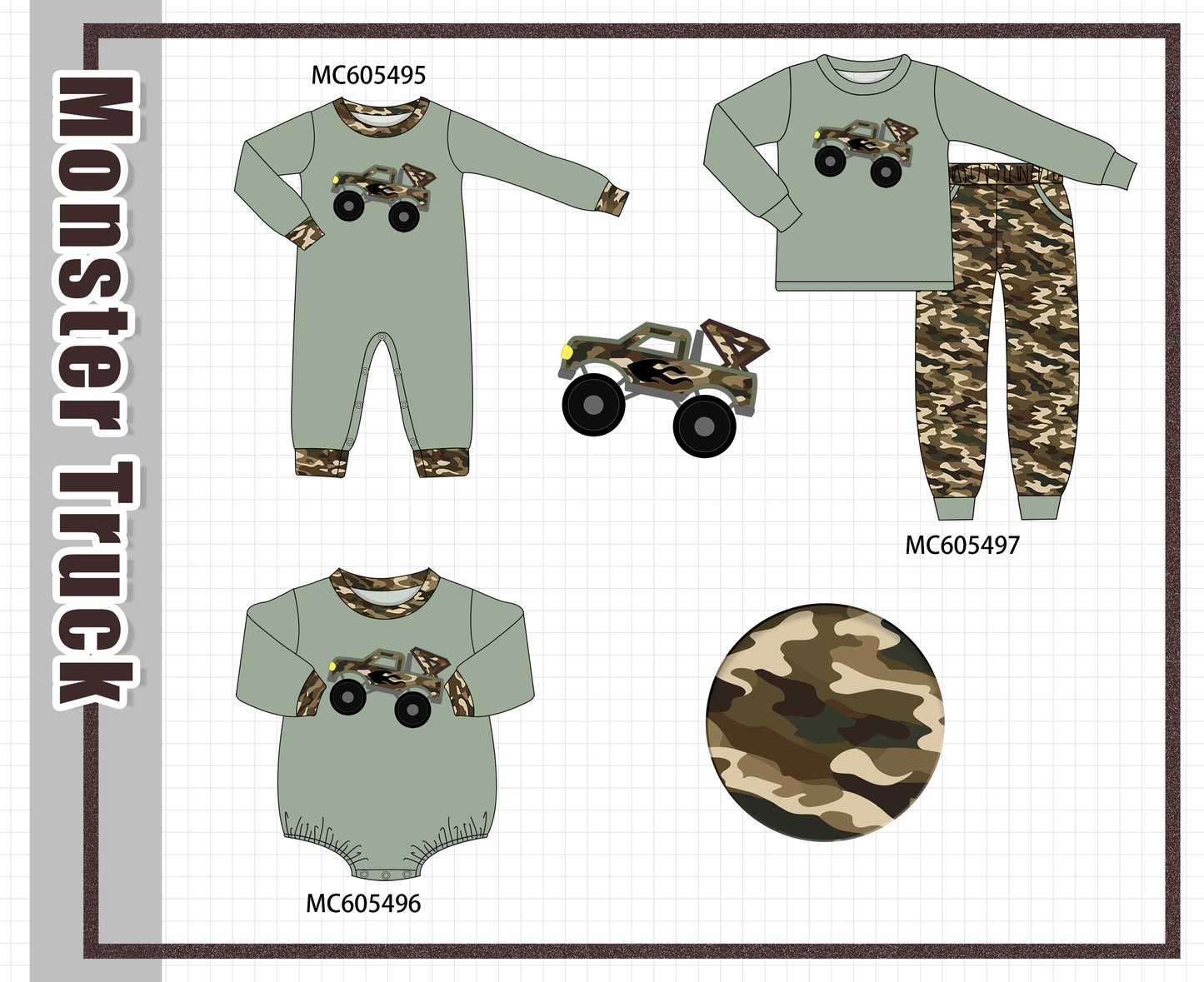 PO93 Gren leopard truck applique collection - ETA mid-November to LC