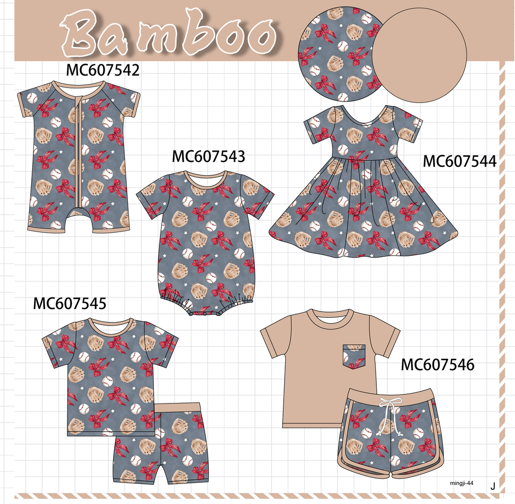 PO99 Grey baseball bamboo collection