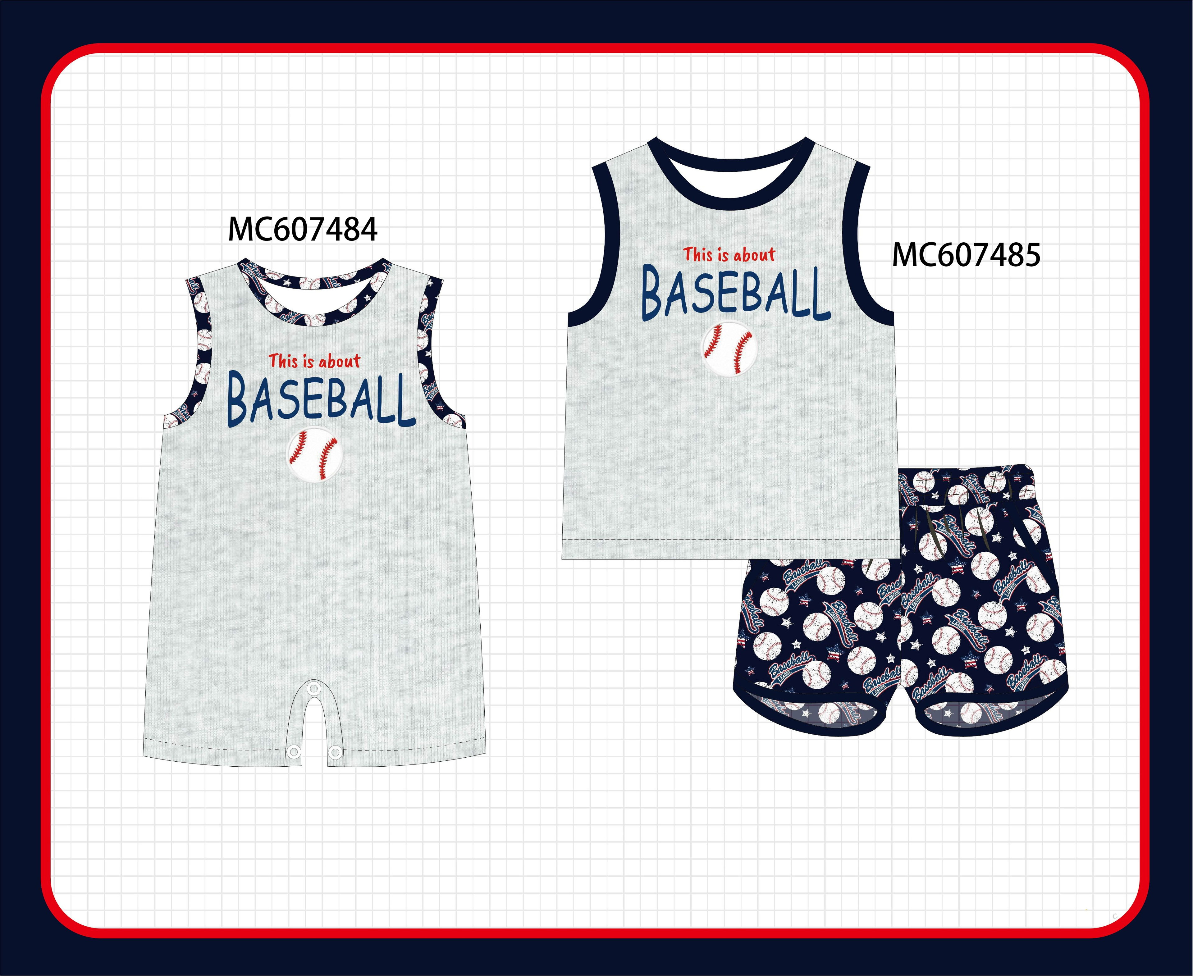 PO99 Grey baseball embroidery collection