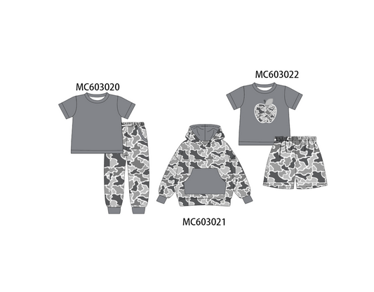 PO83 Grey camouflage bow embroidery collection 2