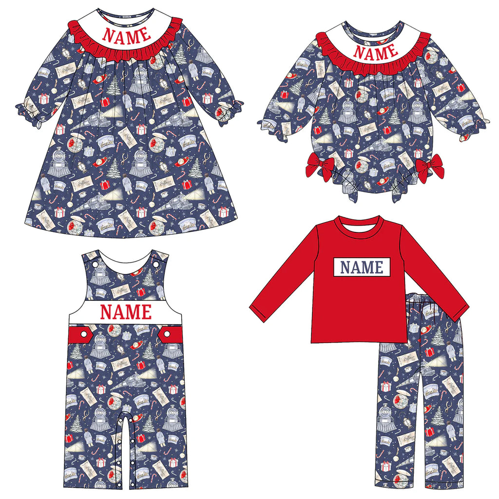 Christmas Train Machine Smock - ETA NOVEMBER