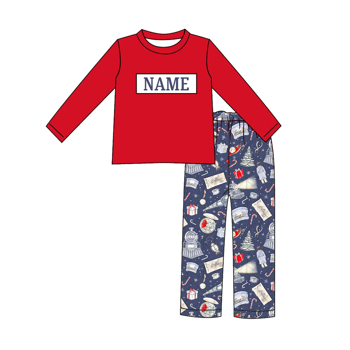 Christmas Train Machine Smock - ETA NOVEMBER