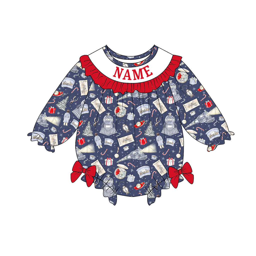 Christmas Train Machine Smock - ETA NOVEMBER