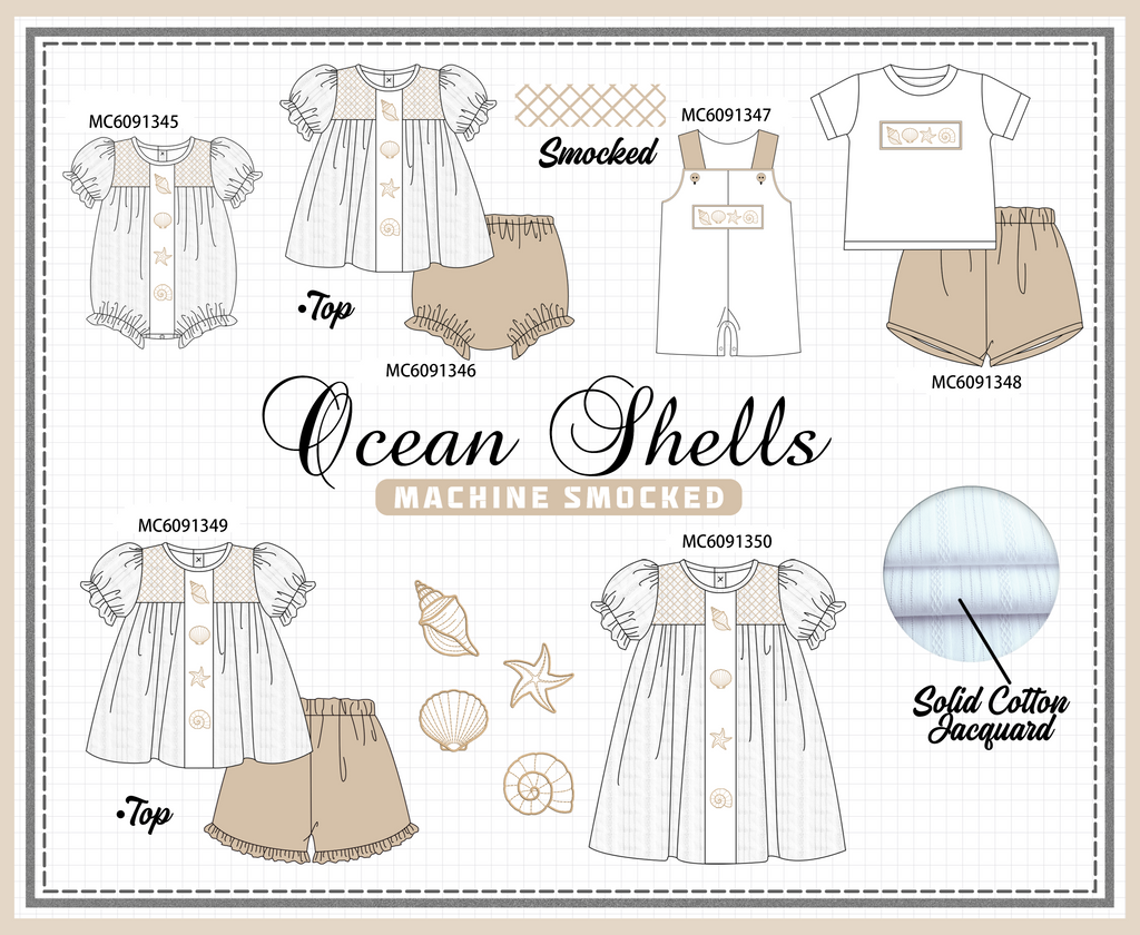 PO107 Latte shell smocked collection  ETA MARCH