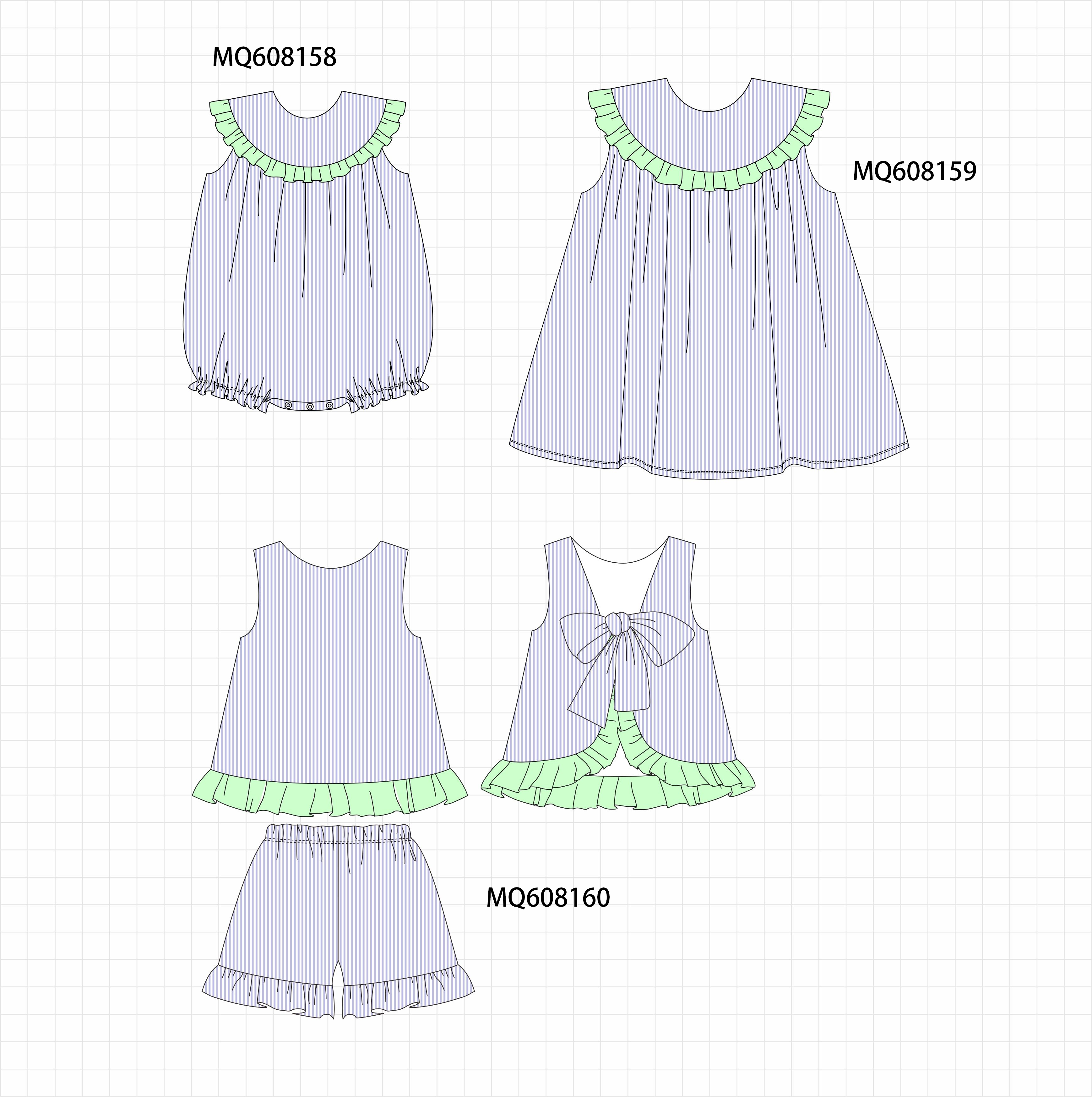 ETA MARCH 2026-po103 Lavender seersucker ruffle collection