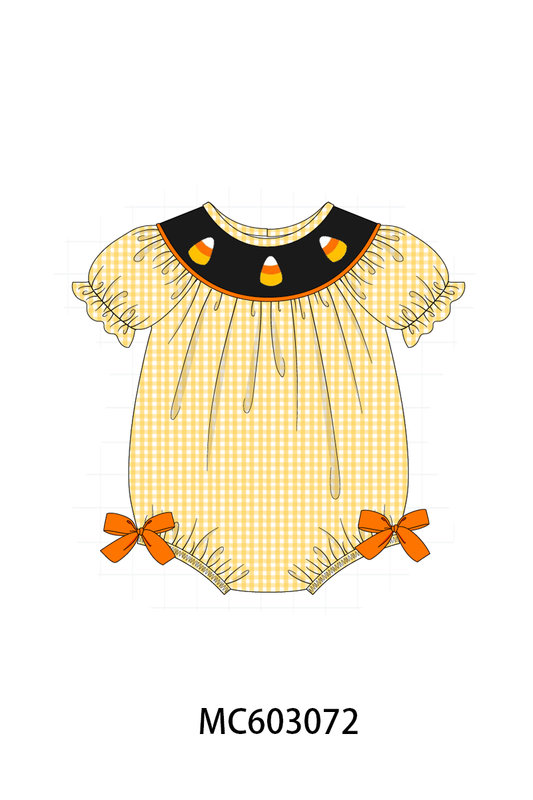PO83 Halloween candy embroidery gingham collection (eta August)