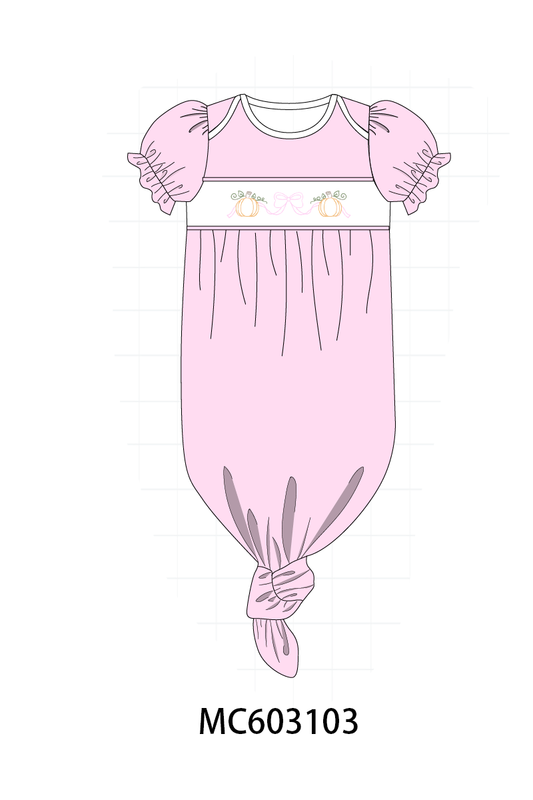 PO83 Pumpkin with bow embroidery collection (eta August)