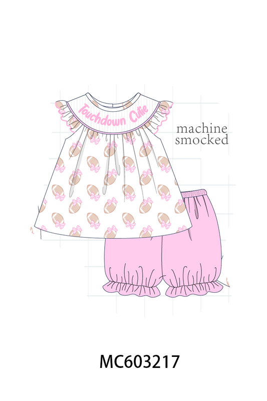 PO83 Pink&blue touchdown smocked collection (eta August)