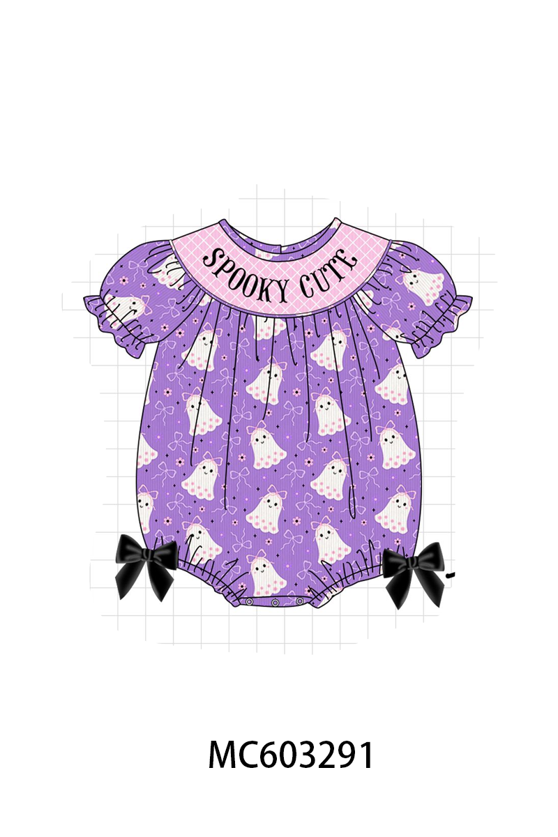PO83 Purple halloween spooky cute smocked collection (eta August)