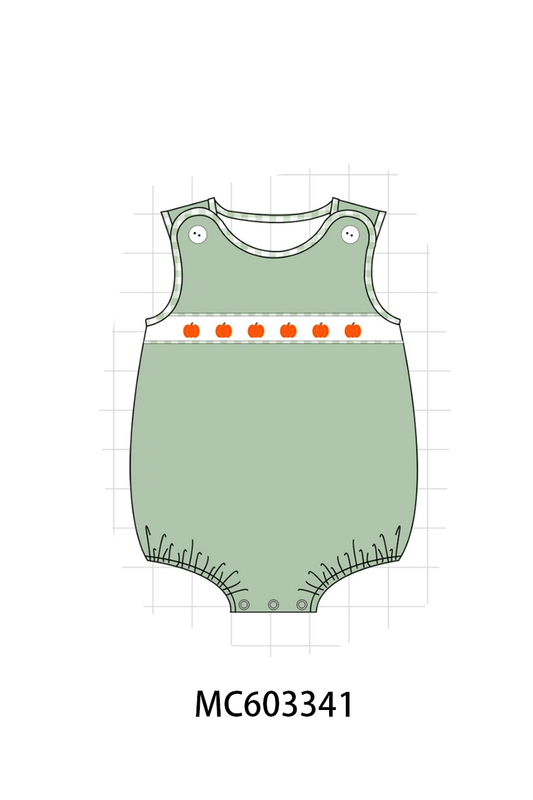 PO83 Blue&green pumpkin embroidery ruffle jacquard collection (eta August)