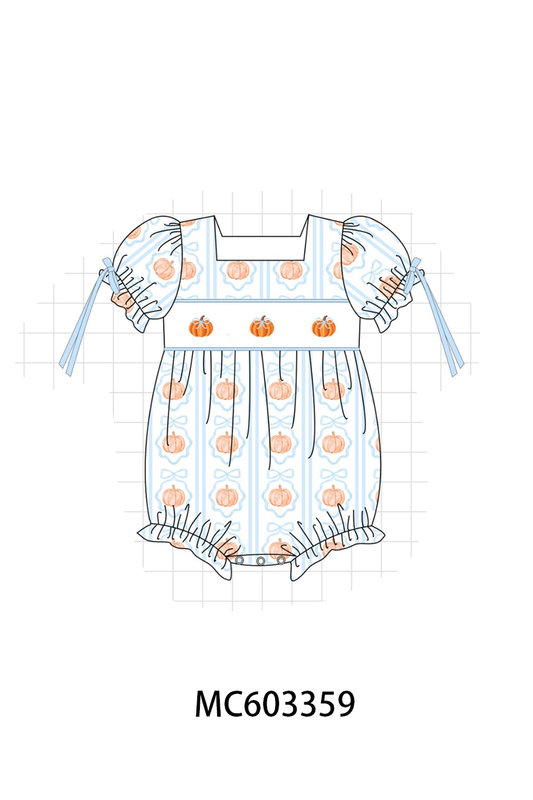 PO83 Blue pumpkin embroidery collection (eta August)