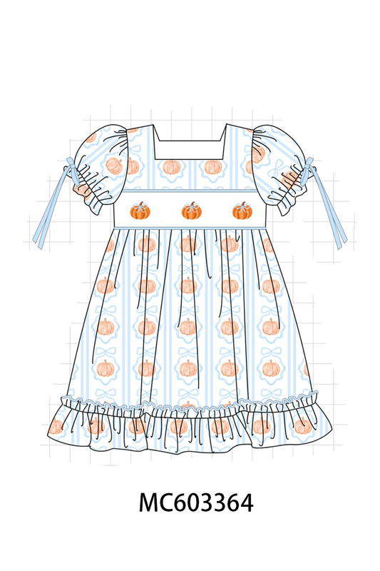 PO83 Blue pumpkin embroidery collection (eta August)